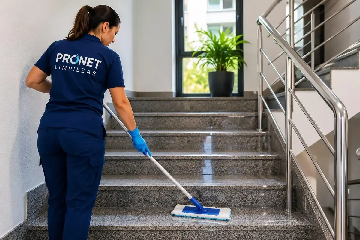 Limpieza de escaleras y portales en Terrassa