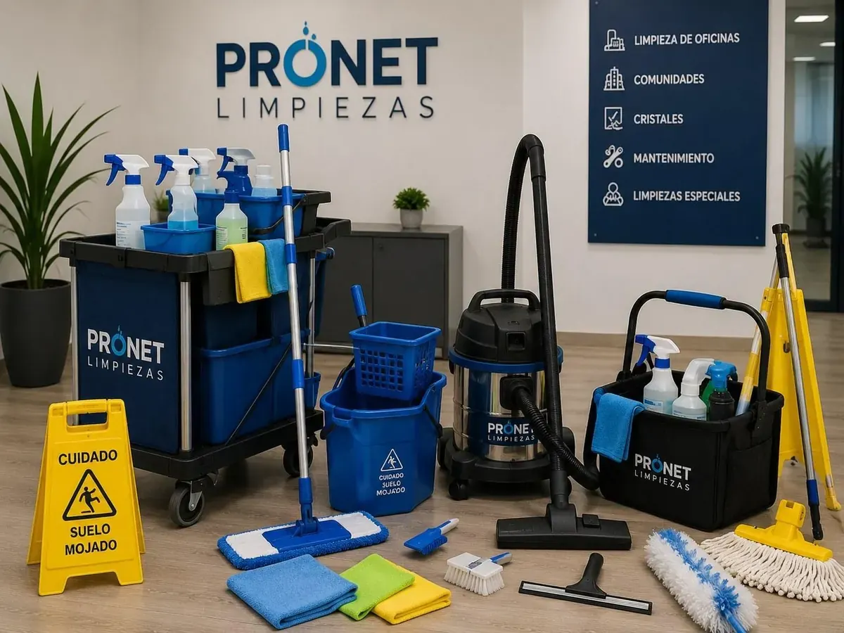 Material profesional para empresa de limpieza en Terrassa
